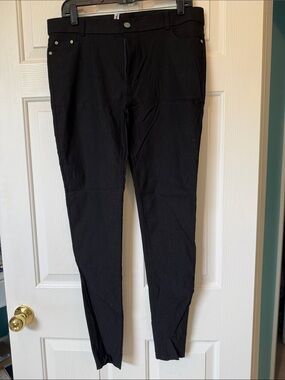 Flattering Bella Berry Black Slim Stretch Pants